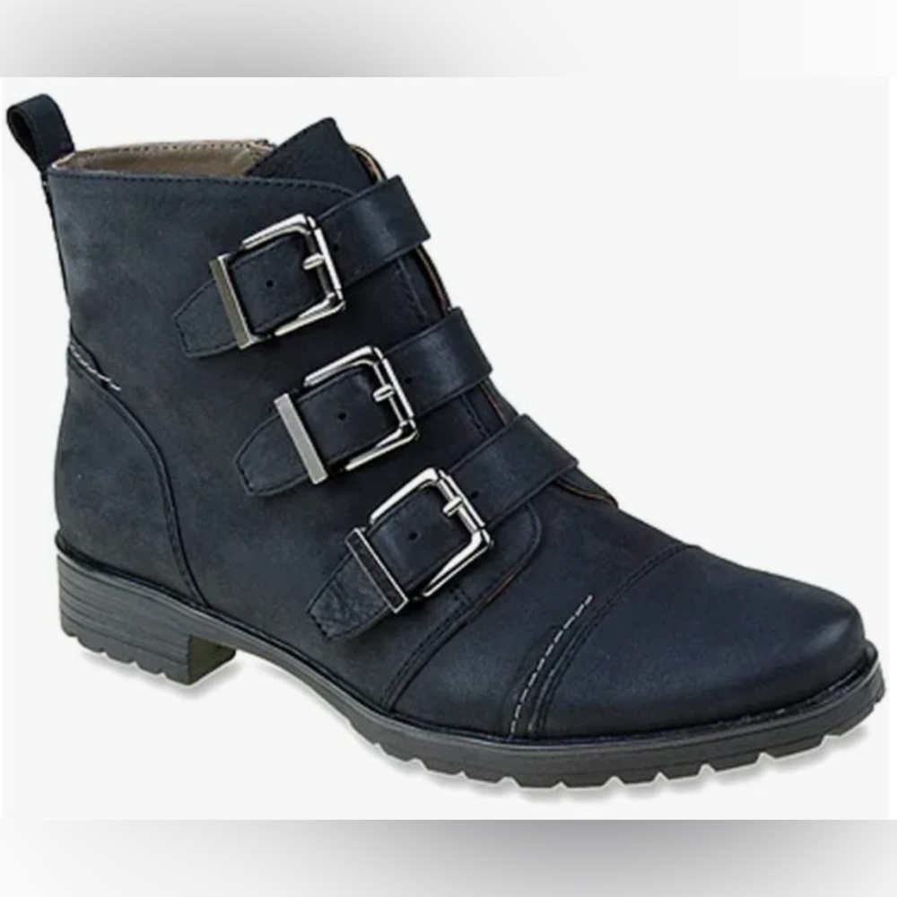 Earthies women’s size 8 black Carlow booties